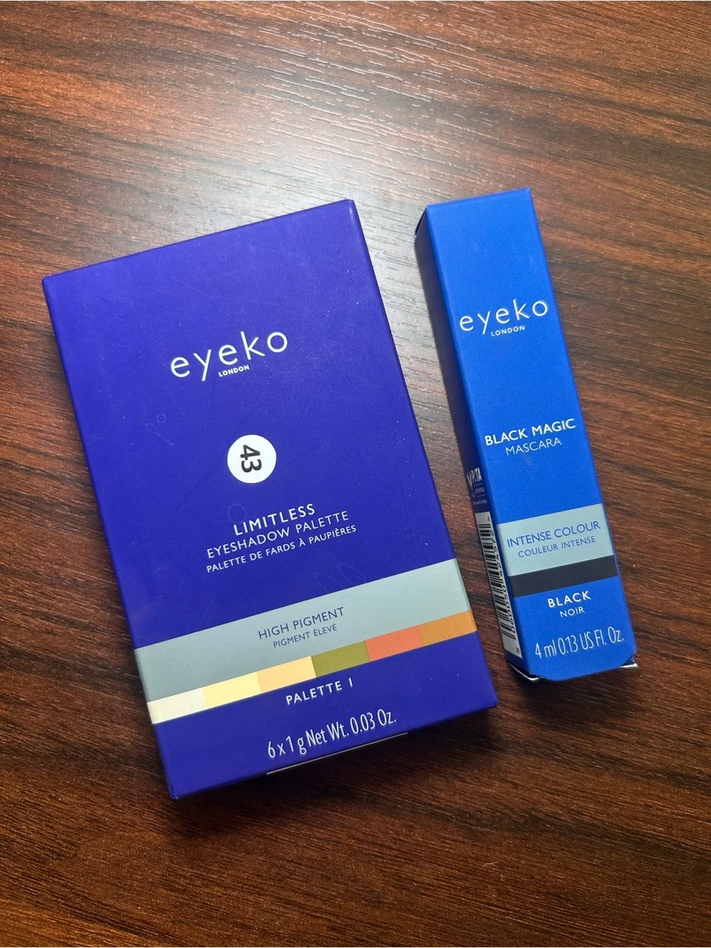 Eyeko Makeup Set - Holographic, Blue, Purple & Black Packaging